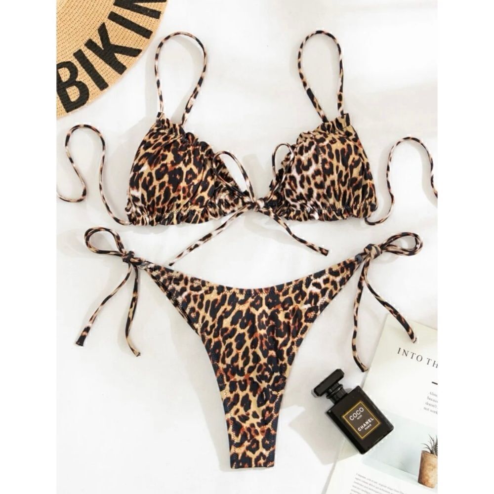 Leopard Print Bikini Set - Picture 2 of 9